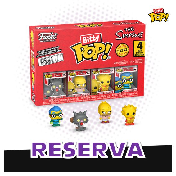 Bitty Pop! 4-pack The Simpsons Serie 4 RESERVA