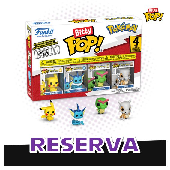 Bitty Pop! 4-pack Pokemon Serie 1 RESERVA