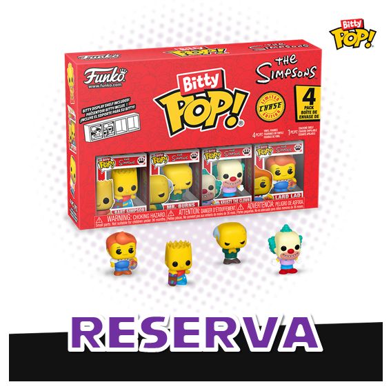 Bitty Pop! 4-pack The Simpsons Serie 1 RESERVA