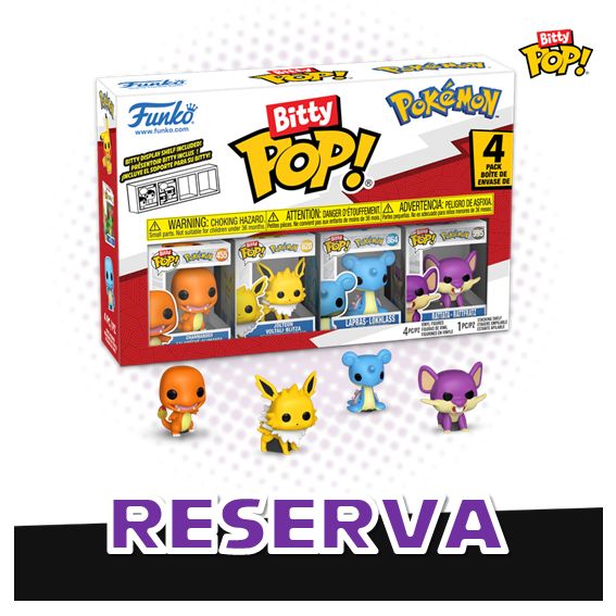 Bitty Pop! 4-pack Pokemon Serie 2 RESERVA
