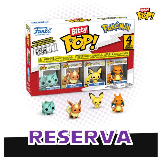 Bitty Pop! 4-pack Pokemon Serie 3 RESERVA