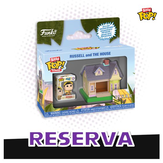 Bitty Pop! Towns Russell and The House - UP Disney RESERVA