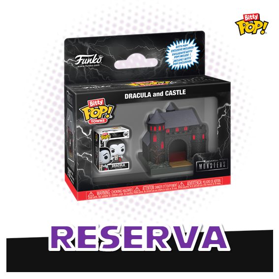 Bitty Pop! Towns Dracula and Castle - Universal Monsters RESERVA