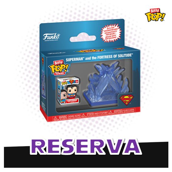 Bitty Pop! Towns Superman and the Fortress of Solitude - DC Comics RESERVA