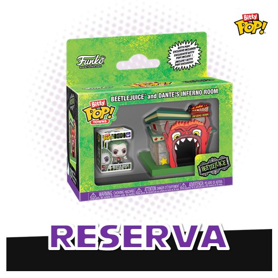 Bitty Pop! Towns Beetlejuice and Dante&#39;s Inferno Room - Beetlejuice RESERVA