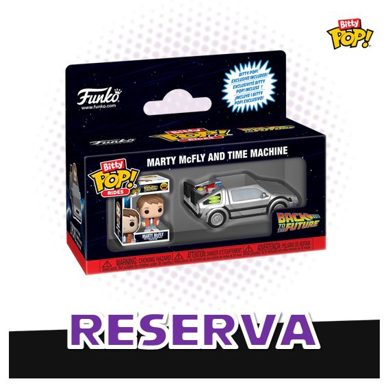 Bitty Pop! Rides Marty McFly and Time Machine - Back to the Future RESERVA