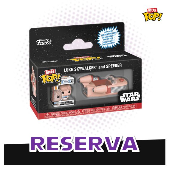 Bitty Pop! Rides Luke Skywalker and Speeder - Star Wars RESERVA