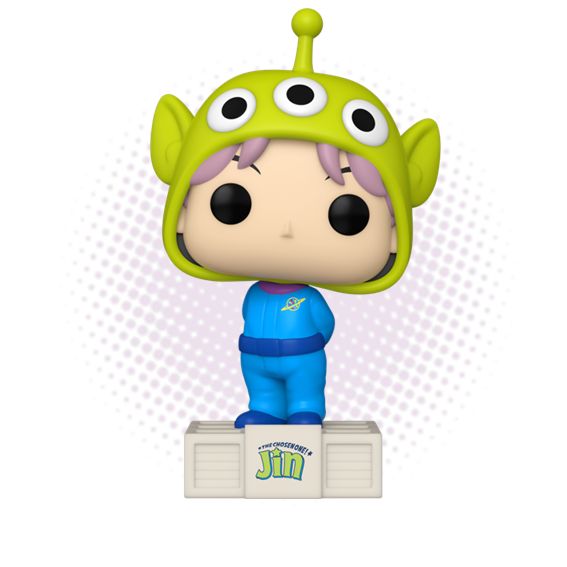 Funko Pop! Jin as Alien 430 - Toy Story x BTS Tiny TAN
