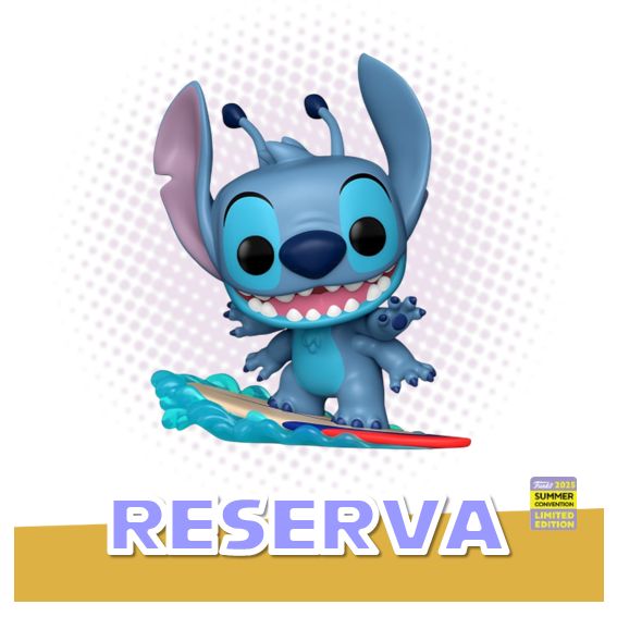 Funko Pop! Stitch on Surfboard 1594 (Summer Convention 2025) - Lilo &amp; Stitch RESERVA