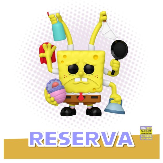 Funko Pop! Premium Spongebob Cleaning 2001 (Summer Convention 2025) - Spongebob SquarePants RESERVA