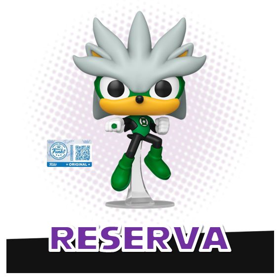 Funko Pop! Silver as The Green Lantern 592 (SE) - Justice League x Sonic the Hedgehog RESERVA
