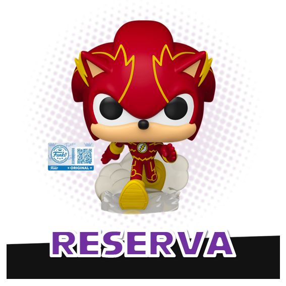 Funko Pop! Sonic as The Flash 593 (SE) - Justice League x Sonic the Hedgehog RESERVA