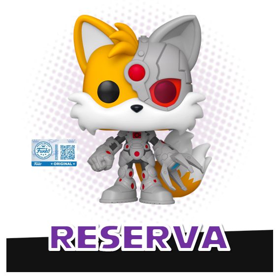 Funko Pop! Tails as Cyborg 594 (SE) - Justice League x Sonic the Hedgehog RESERVA