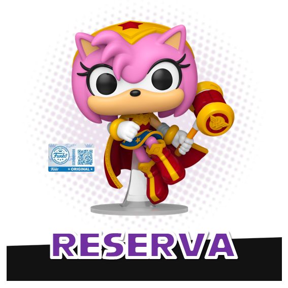 Funko Pop! Amy Rose as Wonder Woman 595 (SE) - Justice League x Sonic the Hedgehog RESERVA