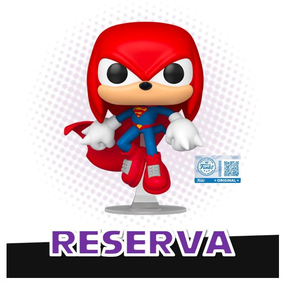 Funko Pop! Knuckles as Superman 596 (SE) - Justice League x Sonic the Hedgehog RESERVA