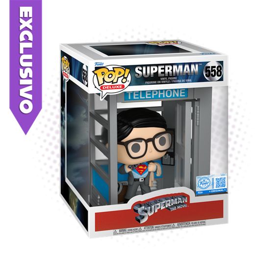 Funko Pop! Deluxe Superman en cabina 558 (SE) - DC Comics Superman