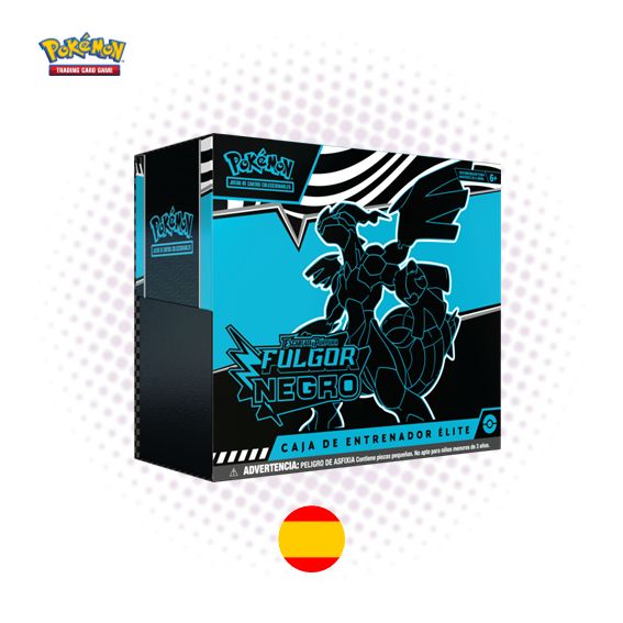 ETB Elite Trainer Box Fulgor Negro (en Español) - TCG Pokemon Escarlata y Púrpura