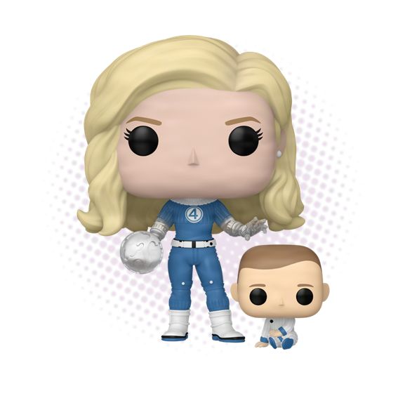 Funko Pop! Invisible Woman &amp; Franklin 1514 - Marvel The Fantastic 4
