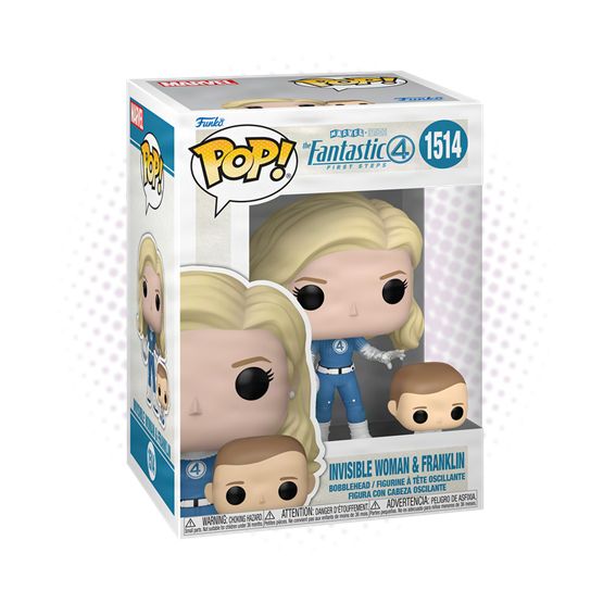 Funko Pop! Invisible Woman &amp; Franklin 1514 - Marvel The Fantastic 4