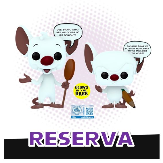 Funko Pop! 2 pack Pinky &amp; The Brain (SE) (GITD) - Pinky and The Brain RESERVA