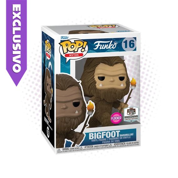 Funko Pop! Bigfoot Marshmallow 16 (Funko HQ Exclusive) (Flocked) - Myths