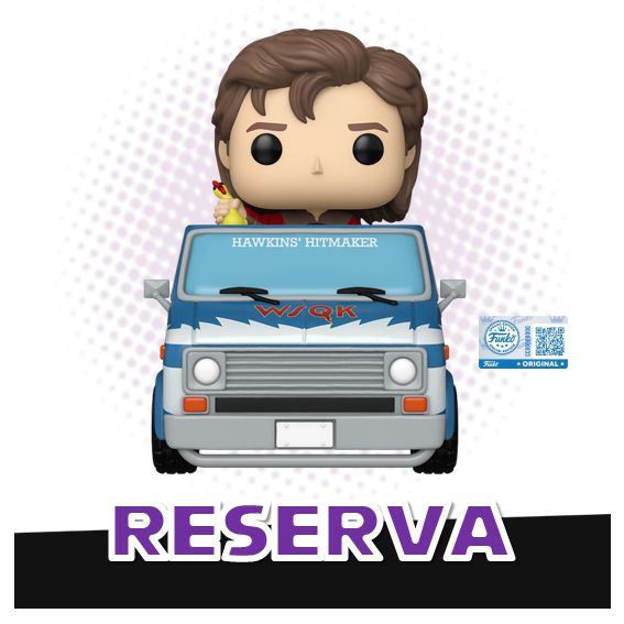 Funko Pop! Rides Steve with the Squawk Van 138 (SE) - Stranger Things Netflix RESERVA