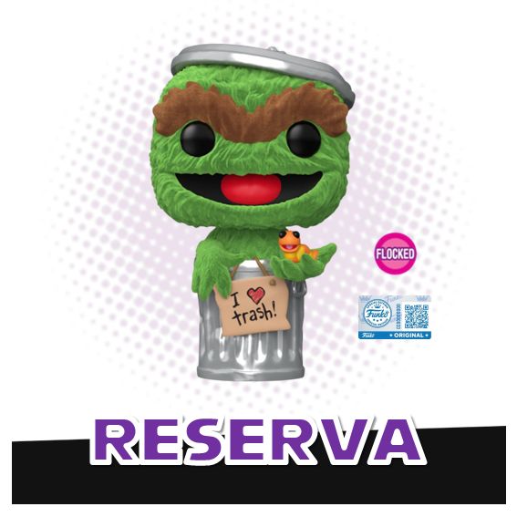 Funko Pop! Oscar the Grouch 1793 (SE) (Flocked) - Sesame Street RESERVA