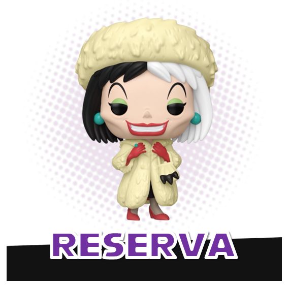 Funko Pop! Cruella de Vil 1663 (opción chase aleatoria) - Disney 101 Dalmatians RESERVA