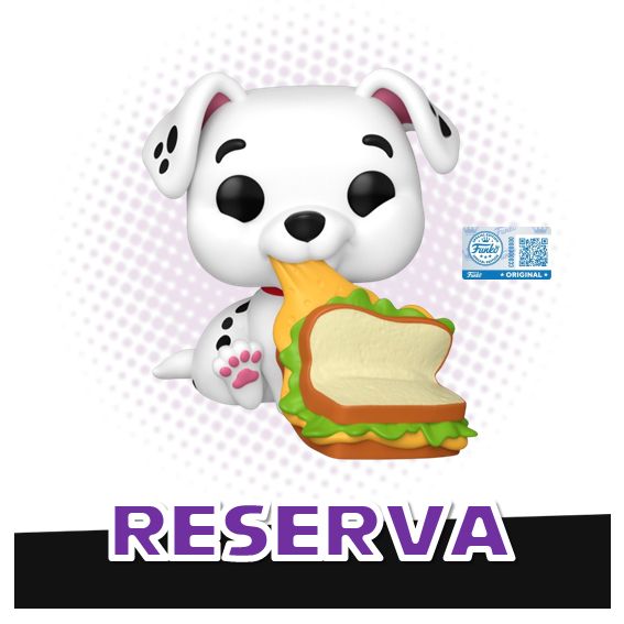 Funko Pop! Rolly with Cheese Sandwich 1685 (SE) - Disney 101 Dalmatians RESERVA
