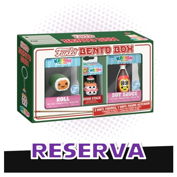 Funko BENTO Box Foodies Roll, Sushi Stack &amp; Soy sauce RESERVA