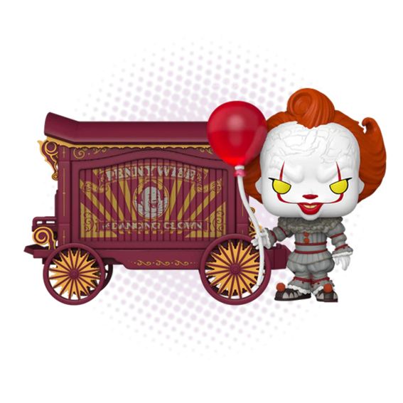 Funko Pop! Town Pennywise &amp; Wagon 49 - IT Welcome to Derry