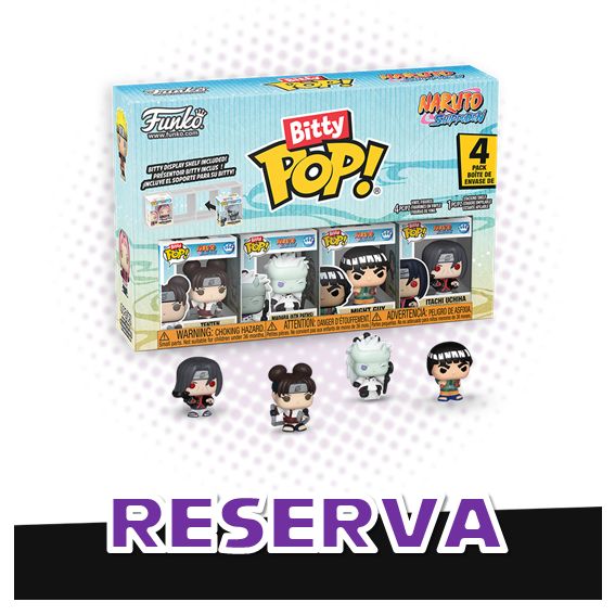 Bitty Pop! 4-pack Naruto Serie 3 RESERVA