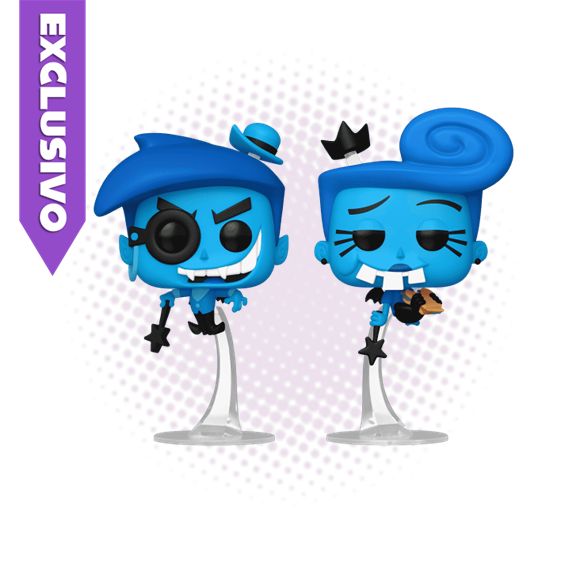 Funko Pop! 2-pack Anti-Cosmo &amp; Anti-Wanda (2025 WonderCon) - Fairly Oddparents
