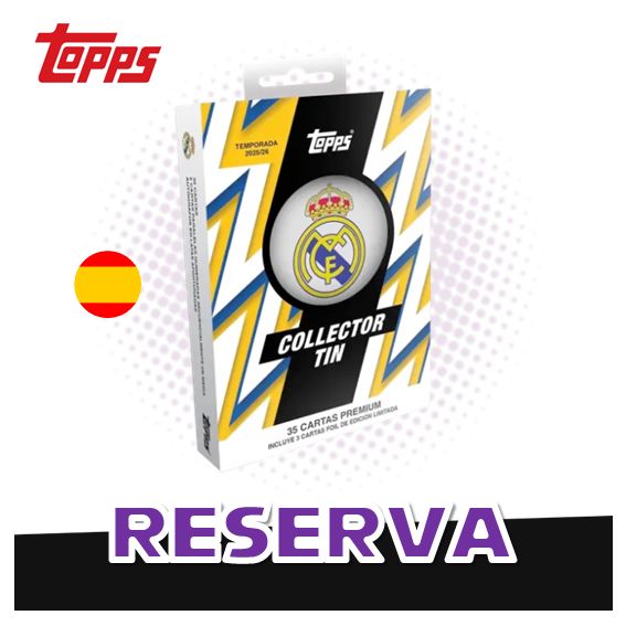 2025-26 Topps Real Madrid Collector Tin (Lata Coleccionista) RESERVA