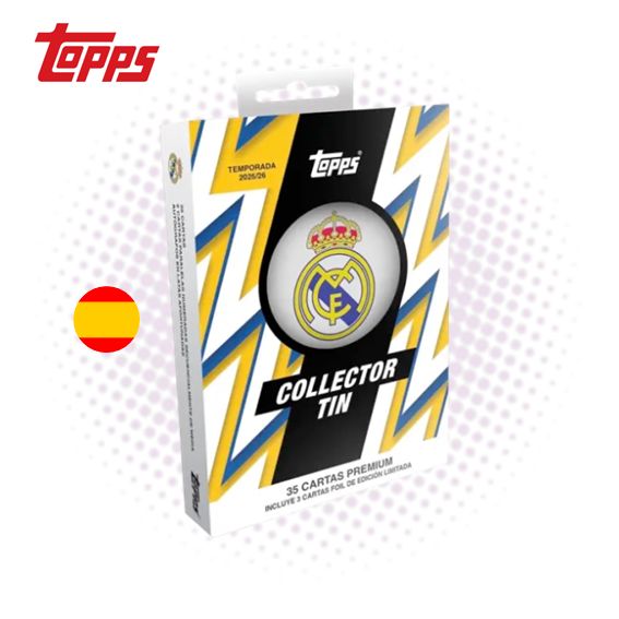 2025-26 Topps Real Madrid Collector Tin (Lata Coleccionista)