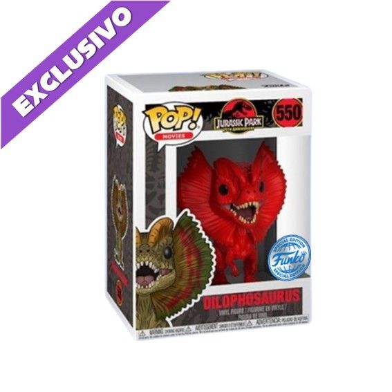 Funko Pop! Dilophosaurus Red 550 (Special Edition) - Jurassic Park