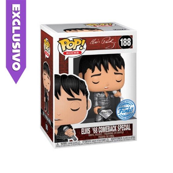 Funko Pop! Elvis '68 Comeback Special 188 (Diamond) (Special Edition) - Rocks