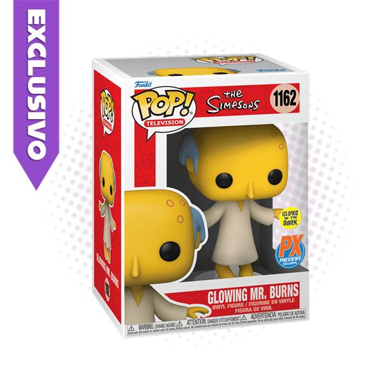 Funko Pop! Glowing Mr. Burns 1162 (PX Exclusive) (GITD) - The Simpsons