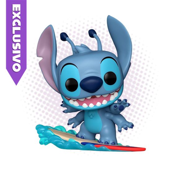 Funko Pop! Stitch on Surfboard 1594 (2025 Summer Convention) - Disney Lilo &amp; Stitch
