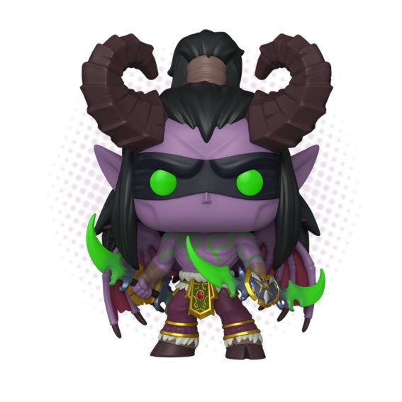Funko Pop! Illidan 1101 (opción chase aleatoria) - World of Warcraft WoW