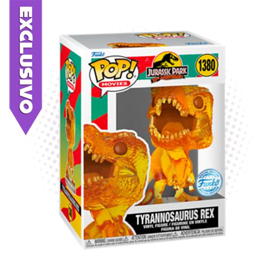 Funko Pop! Tyrannosaurus Rex 1380 (SE) Ambar - Jurassic Park