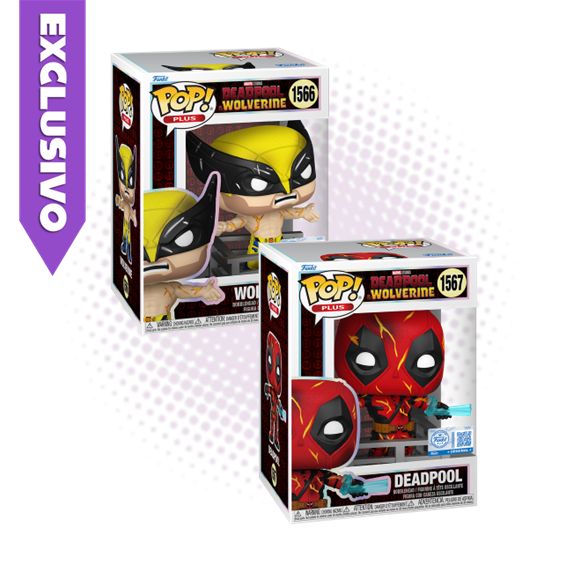 Pack Funko Pop! Deadpool 1567 Wolverine 1566 (SE) Plus - Marvel Deadpool &amp; Wolverine