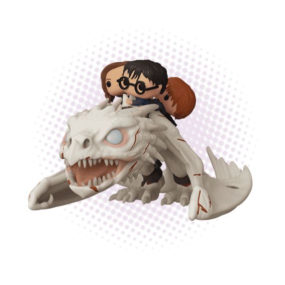 Funko Pop! Rides Ukrainian Ironbelly with Harry, Ron &amp; Hermione 93 - Harry Potter