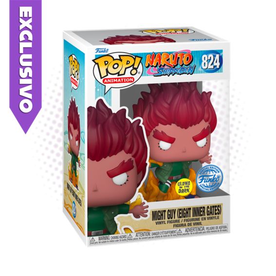 Funko Pop! Might Guy Eight Inner Gates 824 (SE) (GITD) - Naruto Shippuden