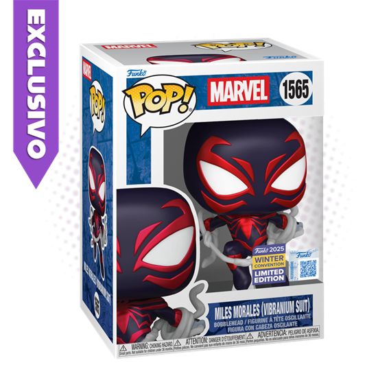 Funko Pop! Miles Morales Vibranium Suit 1565 (2025 Winter Convention) - Marvel