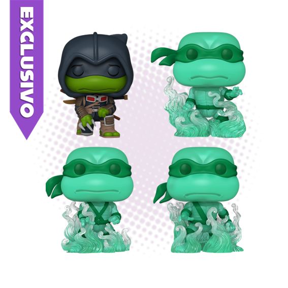 Funko Pop! 4 Pack Michelangelo Raphael Leonardo Donatello (SE) - Teenage Mutant Ninja Turtles TMNT The Last Ronin