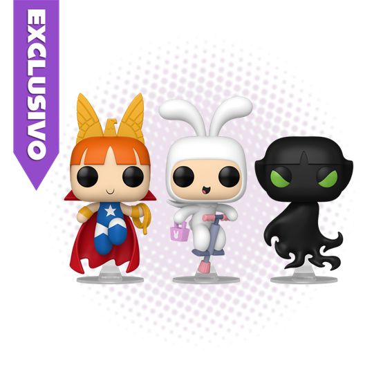 Funko Pop! 3 pc Liberty Belle / Harmony Bunny / Mange (2025 Fall Convention) (GITD) - The Powerpuff Girls