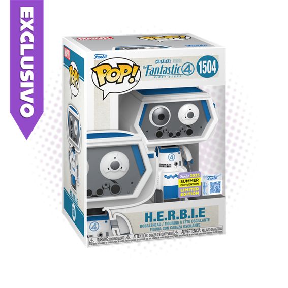 Funko Pop! H.E.R.B.I.E 1504 (2025 Summer Convention) - Marvel The Fantastic 4