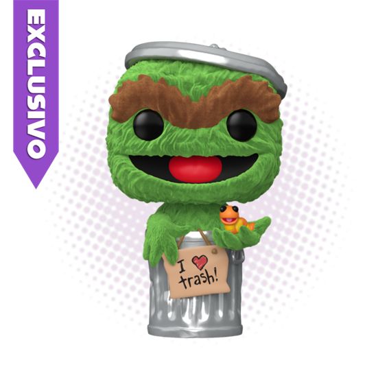 Funko Pop! Oscar The Grouch 1793 (Flocked) (SE) - Sesame Street