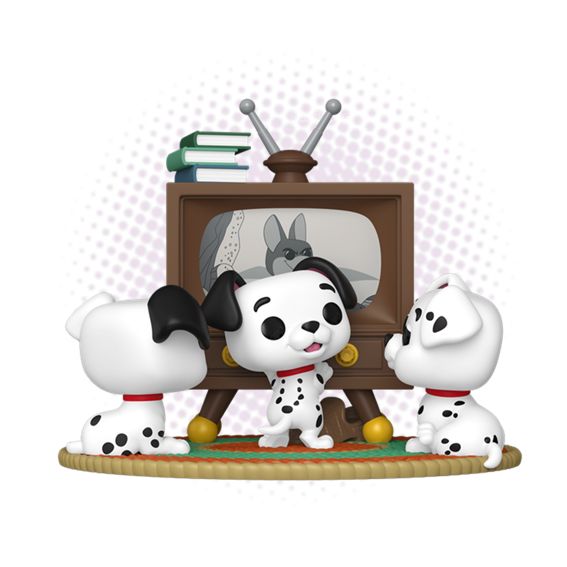 Funko Pop! Moment Rolly Patch &amp; Lucky with TV 1664 - Disney 101 Dalmatians